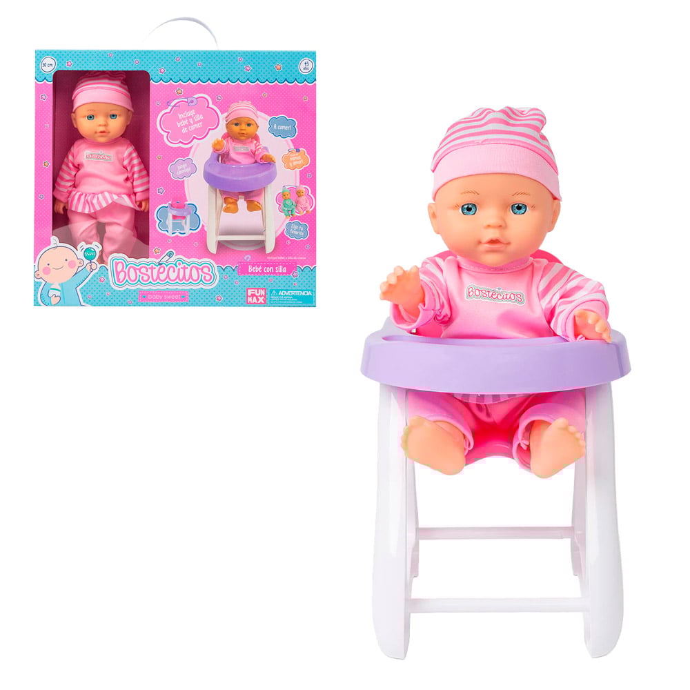BEBÉ BOSTECITOS CON SILLA PARA COMER | FUN MAX TOYS - IRION Juguetería - BEBÉ BOSTECITOS CON SILLA PARA COMER | FUN MAX TOYS - IRION Juguetería -